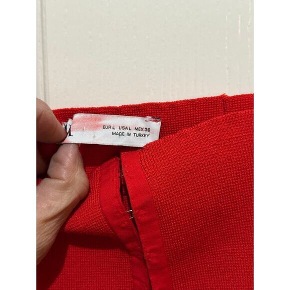 Zara Women's Red Square Neckline Sleeveless Corset Top Size Large - Picture 6 of 8